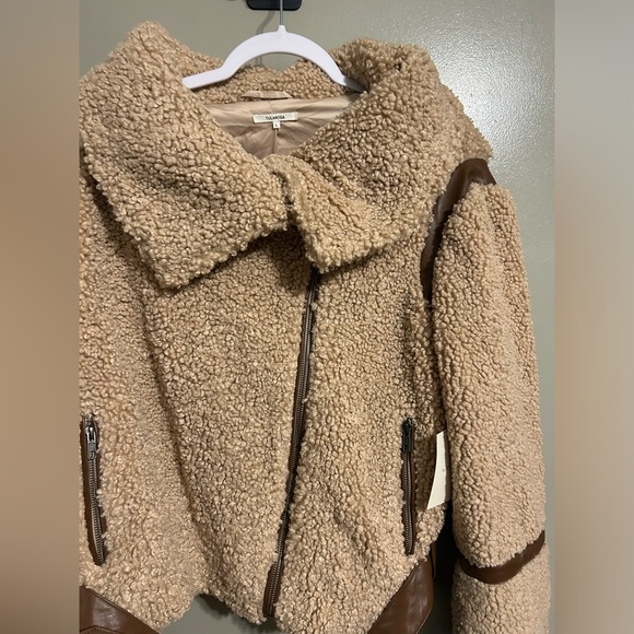 NWOT Tularosa Revolve Bailey Moto Jacket in Camel - Picture 6 of 9